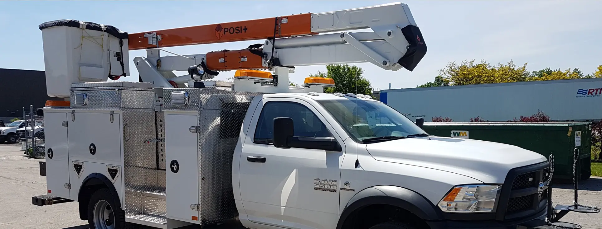 Wilcox Bodies Ltd. Utility Truck with crane and utility bucket