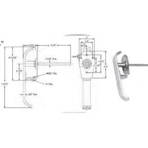 FOREMAN LOCK HANDLE SS